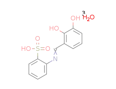2-[(2,3-dihydroxyphenyl)methylideneamino]benzenesulfonic acid trihydrate