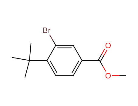 Molecular Structure of 14034-08-3 (Methyl 3-bromo-4-tert-butylbenzoate)