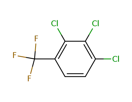 Molecular Structure of 61841-45-0 (Benzene, 1,2,3-trichloro-4-(trifluoromethyl)-)