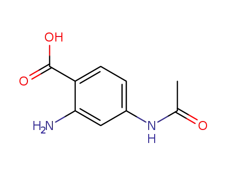 Molecular Structure of 43134-76-5 (4-acetylamino-2-aminobenzoic acid)