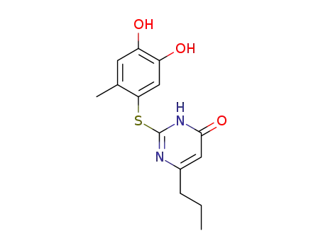 2-(4,5-dihydroxy-2-methylphenylthio)-6-propylpyrimidin-4(3H)-one