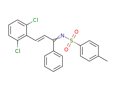 N-[(E)-3-(2,6-dichlorophenyl)-1-phenylallylidene]-4-methylbenzenesulfonamide