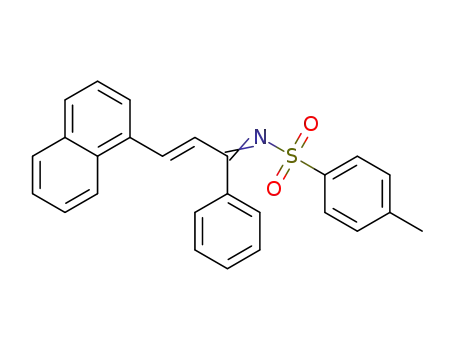 4-methyl-N-((E)-3-(naphthalen-1-yl)-1-phenylallylidene)benzenesulfonamide