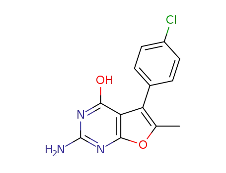2-amino-5-(4-chlorophenyl)-6-methylfuro[2,3-d]pyrimidin-4-ol