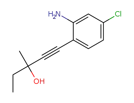 1-(2-amino-4-chlorophenyl)-3-methylpent-1-yn-3-ol