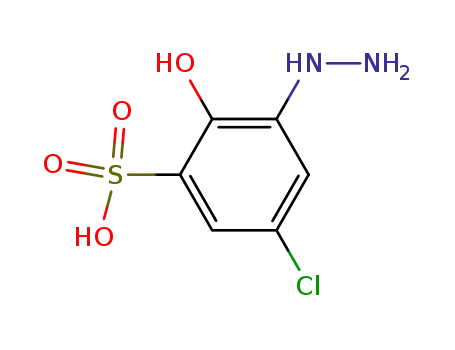 5-chloro-3-hydrazino-2-hydroxy-benzenesulfonic acid