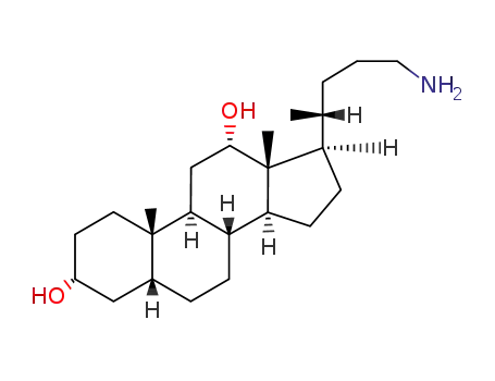 (3R,5R,8R,9S,10S,12S,13R,14S,17R)-17-(5-aminopentan-2-yl)-10,13-dimethylhexadecahydro-1H-cyclopenta[a]phenanthrene-3,12-diol