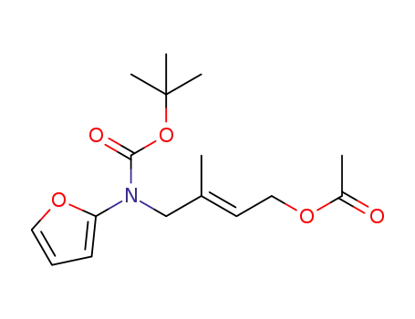 (E)-4-((tert-butoxycarbonyl)(furan-2-yl)amino)-3-methylbut-2-en-1-yl acetate