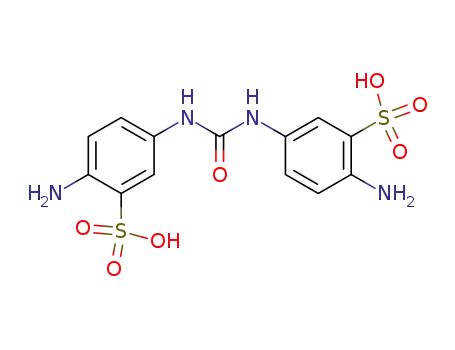 Molecular Structure of 5858-13-9 (3,3'-(carbonyldiimino)bis[6-aminobenzenesulphonic] acid)