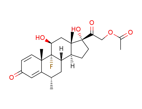 21-acetoxy-9-fluoro-11β,17-dihydroxy-6α-methyl-pregna-1,4-diene-3,20-dione