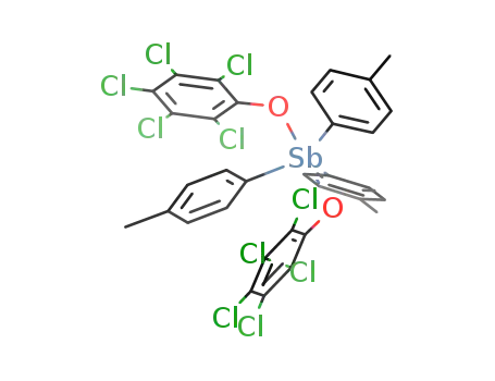 bis(pentachlorophenoxy)tri-para-tolylantimony