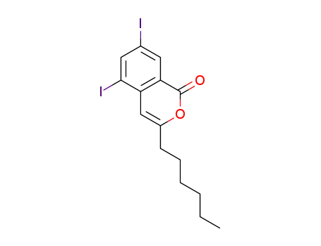 3-hexyl-5,7-diiodoisocoumarin