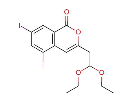 3-(2,2-diethoxyethyl)-5,7-diiodoisocoumarin