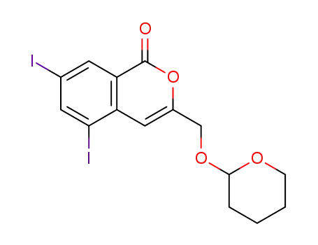 3-[(tetrahydro-2H-pyran-2-yloxy)methyl]-5,7-diiodoisocoumarin
