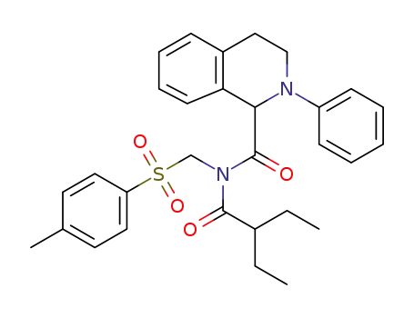 N-(2-ethylbutanoyl)-2-phenyl-N-(tosylmethyl)-1,2,3,4-tetrahydroisoquinoline-1-carboxamide