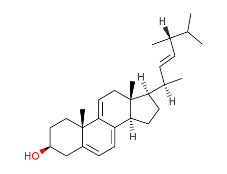 Molecular Structure of 516-85-8 (DEHYDROERGOSTEROL)