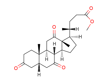 methyl 4-(10,13-dimethyl-3,7,12-trioxo-1,2,4,5,6,8,9,11,14,15,16,17-dodecahydrocyclopenta[a]phenanthren-17-yl)pentanoate cas  7727-82-4