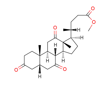 methyl 4-(10,13-dimethyl-3,7,12-trioxo-1,2,4,5,6,8,9,11,14,15,16,17-dodecahydrocyclopenta[a]phenanthren-17-yl)pentanoate cas  7727-82-4