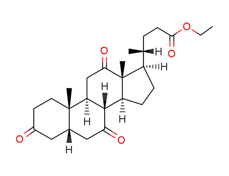 Cholan-24-oic acid,3,7,12-trioxo-, ethyl ester, (5b)-