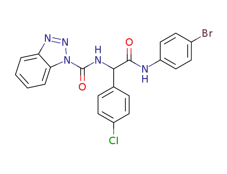 2-[(1H-1,2,3-benzotriazole-1-carbonyl)amino]-N-(4-bromophenyl)-2-(4-chlorophenyl)acetamide