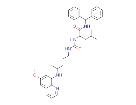 N-(diphenylmethyl)-2-[({4-[(6-methoxyquinolin-8-yl)amino]pentyl}carbamoyl)-amino]-4-methylpentanamide