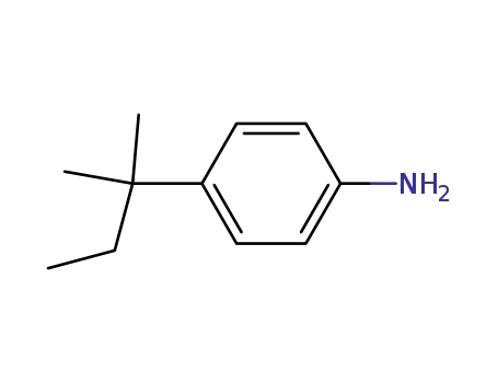 Molecular Structure of 2049-92-5 (p-tert-amyl aniline)