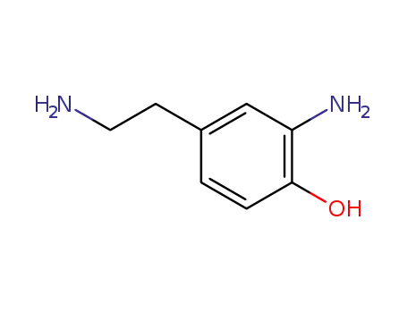 Molecular Structure of 81666-88-8 (3-aminotyramine)