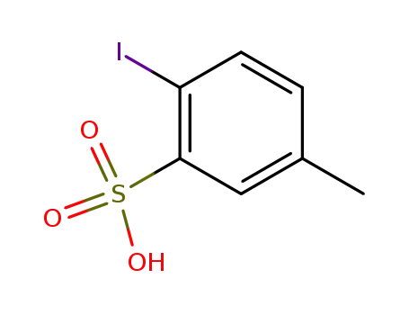 Molecular Structure of 139778-27-1 (2-Iodo-5-methylbenzenesulfonic acid)