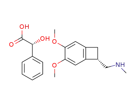 (1S)-4,5-dimethoxy-1-[(methylamino)methyl]benzocyclobutane dextro mandelate