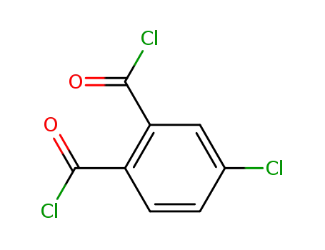 Molecular Structure of 62366-66-9 (1,2-Benzenedicarbonyl dichloride, 4-chloro-)