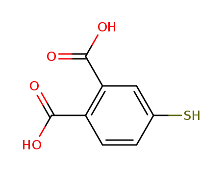 Molecular Structure of 82520-79-4 (1,2-Benzenedicarboxylic acid, 4-mercapto-)