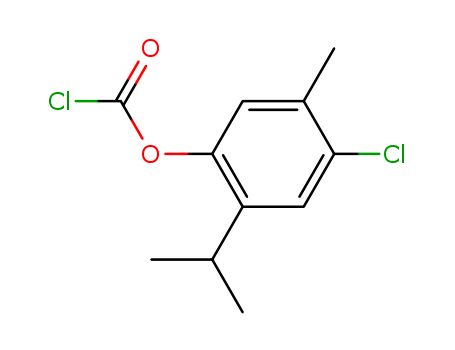 Carbonochloridic acid, 4-chloro-5-methyl-2-(1-methylethyl)phenyl ester
