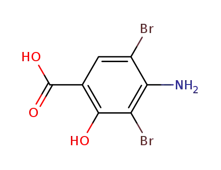 4-amino-3,5-dibromo-2-hydroxybenzoic acid