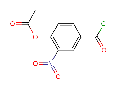 4-acetoxy-3-nitro-benzoyl chloride