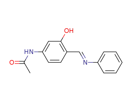 Acetamide, N-[3-hydroxy-4-[(phenylimino)methyl]phenyl]-