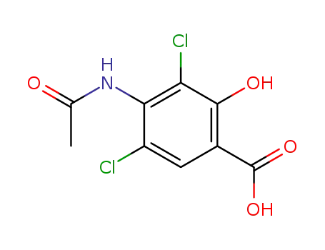 4-acetylamino-3,5-dichloro-2-hydroxy-benzoic acid
