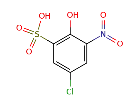 Molecular Structure of 88-25-5 (4-Chloro-2-nitrophenol-6-sulfonic acid)