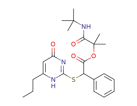 1-(tert-butylamino)-2-methyl-1-oxopropan-2-yl 2-([4-oxo-6-propyl-1,4-dihydropyrimidin-2-yl]thio)-2-phenylacetate