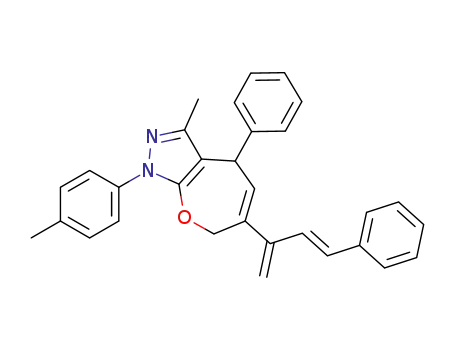 (E)-3-methyl-4-phenyl-6-(4-phenylbuta-1,3-dien-2-yl)-1-(p-tolyl)-4,7-dihydro-1H-oxepino[2,3-c]pyrazole