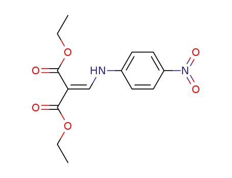 Molecular Structure of 78596-42-6 (diethyl {[(4-nitrophenyl)amino]methylidene}propanedioate)