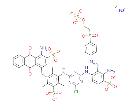 C40H31ClN10O17S5(4-)*4Na(1+)