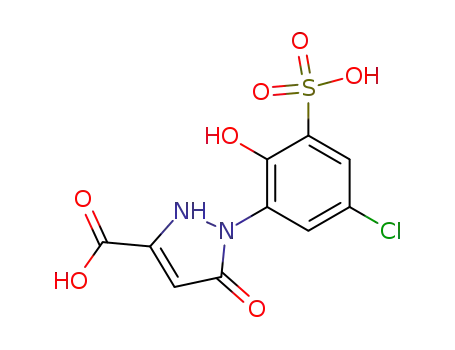 1-(5-chloro-2-hydroxy-3-sulfo-phenyl)-5-oxo-2,5-dihydro-1H-pyrazole-3-carboxylic acid
