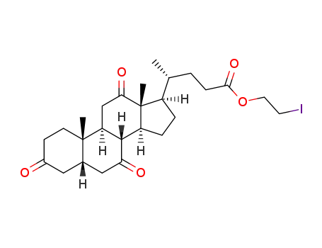 2-iodoethyl (4R)-4-((5S,8R,9S,10S,13R,14S,17R)-10,13-dimethyl-3,7,12-trioxohexadecahydro-1H-cyclopenta[a]phenanthren-17-yl)pentanoate