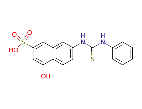 4-hydroxy-7-(N'-phenyl-thioureido)-naphthalene-2-sulfonic acid