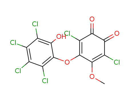 3,6-dichloro-4-methoxy-5-(2,3,4,5-tetrachloro-6-hydroxy-phenoxy)-[1,2]benzoquinone
