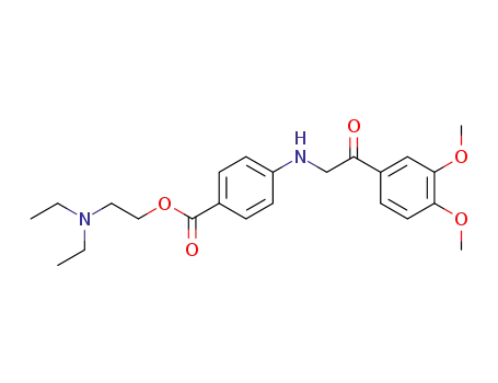4-(3,4-dimethoxy-phenacylamino)-benzoic acid-(2-diethylamino-ethyl ester)