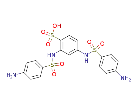Molecular Structure of 62707-58-8 (Benzenesulfonic acid, 2,4-bis[[(4-aminophenyl)sulfonyl]amino]-)