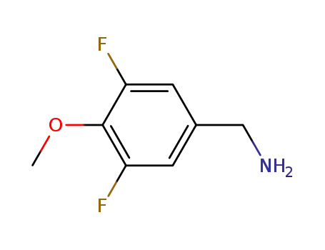 Molecular Structure of 105969-16-2 (3,5-DIFLUORO-4-METHOXYBENZYLAMINE)