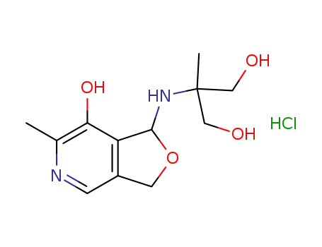 2-[(7-hydroxy-6-methyl-1,3-dihydrofuro[3,4-c]-pyridin-1-yl)amino]-2-methylpropane-1,3-diol hydrochloride