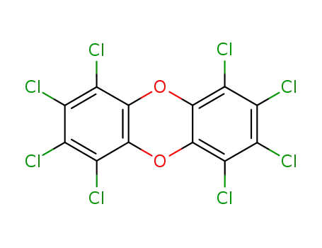 Molecular Structure of 3268-87-9 (Octachlorodibenzo-p-dioxin)